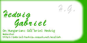 hedvig gabriel business card